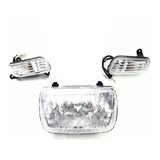 Kit Bloco Optico Farol + Par De Setas Traxx Star 50 Até 2012