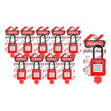 Kit Bloqueio E Identificação Cadeados E Cartões Nr10 10 Pçs