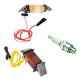 Kit Bobina De Força E Luz + Vela Ngk Bpm6a Mobilete Bikelete