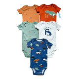 Kit Body Carters 5 Peças Manga Curta Bebê Menino Original 