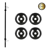 Kit Body Pump - Barra + 12 Kg De Anilhas Emborrachadas