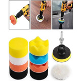 Kit Boinas Polimento Disco Adaptador P Furadeira Com 11peças