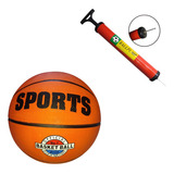 Kit Bola De Basquete Bomba Para Encher Tamanho Oficial Nba