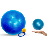 Kit Bola De Pilates Suíça C/ Bomba 75cm + Bola Overball 25cm