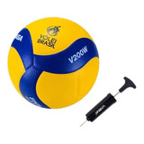 Kit Bola De Voleibol V200w Amarelo