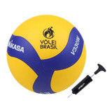 Kit Bola De Voleibol V330w Amarelo