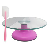 Kit Boleira Bailarina De Vidro Rosa Pink + Espátula Silicone