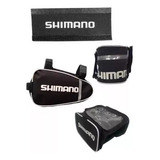 Kit Bolsa Bike Selim Quadro Celular Alforge Protetor Shimano