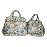 Kit Bolsa Mala Bebe Mamãe Passeio Liquidação 2 Peças