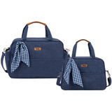 Kit Bolsa Maternidade Grande Media Menina Menino Mescla Hug