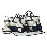 Kit Bolsa Saída Maternidade Mochila Menina Menino Preto