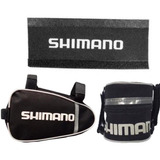 Kit Bolsa Selim + Bolsa Quadro + Brinde (prot.) Shimano