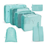 Kit Bolsas De Viagem Organizador Prático De Mala Roupa 7 Pçs