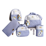 Kit Bolsas Maternidade Menina Luxo Bolsa Bebê Menino Ursinho