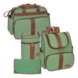 Kit Bolsas Mochila Maternidade Bebê 4 Peças Menina/menino