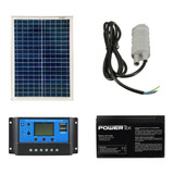 Kit Bomba 12v+painel Solar 22w+ Bateria+controlador