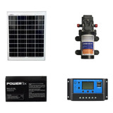 Kit Bomba D'agua 15w+painel Solar 30w+bateria+controlador