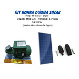 Kit Bomba D'água Solar C/ Painel Placa Solar 340w Irrigação