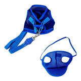Kit Boné E Coleira Para Cães - Colete E Boné Aerado Azul Eg