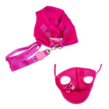 Kit Boné E Colete Peitoral Aerado Com Guia Rosa Eg