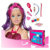 Kit Boneca Barbie Maquiagem Pentear + Acessórios Promoção