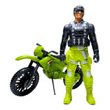 Kit Boneco Brinquedo Policia+ Moto Grande