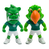 Kit Boneco Palmeiras Porco Gobatto + Periquito Fut Toy