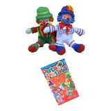 Kit Bonecos Patatí E Patatá Cabeça De Borracha + Toalhinha 