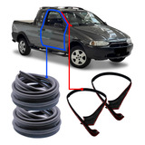 Kit Borracha 2 Portas E Pingadeira Fiat Strada 1996 A 2011