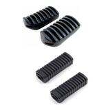 Kit Borracha Estribo Pedaleira Traseiro E Dianteira Honda Nxr 125 - 150 Bros