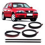Kit Borracha Pingadeira Friso Teto Gol G3 G4 4 Portas - Par