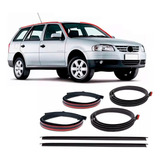 Kit Borracha Pingadeira Friso Teto Parati G3 G4 S/ Bagageiro