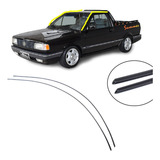 Kit Borracha Superior Porta Friso Calha Teto Saveiro Quadrad