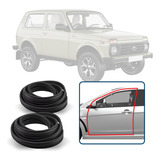 Kit Borracha Vedação 2 Portas Sem Aba Lada Niva 