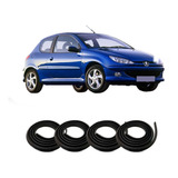 Kit Borracha Vedação 4 Portas Peugeot 206 / 207 / 306