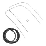 Kit Borracha Vidro Parabrisa + Friso Anodizado Fusca Após 57