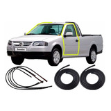Kit Borrachas 2 Portas E Pingadeira Portas Saveiro G3 G4