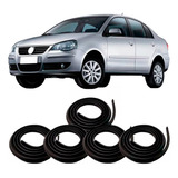 Kit Borrachas Das 4 Portas E Porta Malas Polo Hatch Sedan .