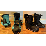 Kit Bota Burton Slx 12us + Binding Mala Vita Est - Impecável