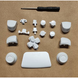 Kit Botões R1 L1 R2 L2 Branco Para Controle Dualsense De Ps5