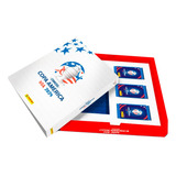 Kit Box Premium Copa América 2024 Álbum Prata + 30 Envelopes