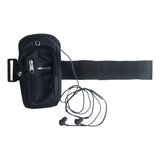 Kit Braçadeira Fone De Ouvido Suporte Celular Braço Academia