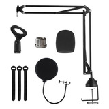 Kit Braço Articulado Para Microfone Condensador, Pop, Espuma