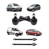 Kit Braço Axial Terminal Direção Hidráulica Clio Megane