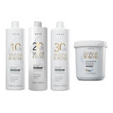 Kit Braé 1 Pó Descolorante Wanna Be 500g + 1 Ox 10/20/30 