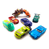 Kit Brinquedo C/8 Relampago Mcqueen Fricção Filme Carros 3