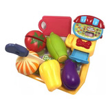 Kit Brinquedo Comidinhas Frutas E Legumes Cozinha Completo
