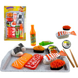 Kit Brinquedo Cozinha Comida Culinária Japonesa Sushi 