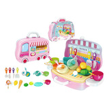 Kit Brinquedo Infantil Comidinhas Cozinha Maleta