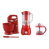 Kit Britania Cozinha Bkt29v Vermelha - 127v